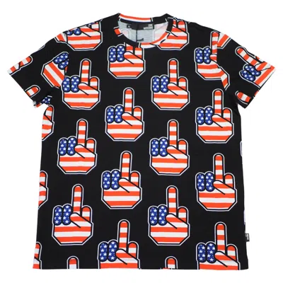 Pre-owned Love Moschino Unisex Multicolored T-shirt In New Condition In Black