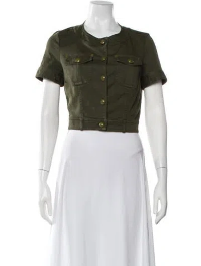 Pre-owned Love Moschino Utility Jacket In Gray