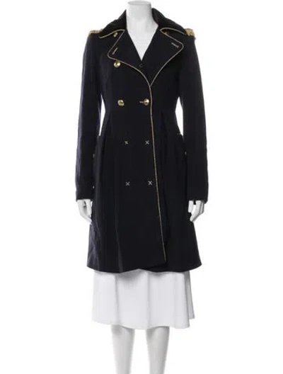 Pre-owned Love Moschino Vintage Late 2000's - Early 2010's Coat In Blue