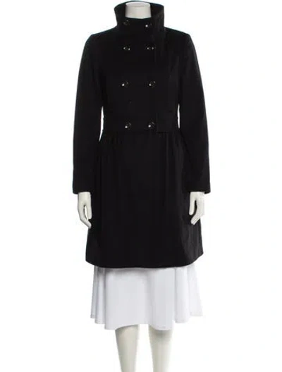 Pre-owned Love Moschino Virgin Wool Coat In Black