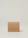Love Moschino Logo-plaque Studded Wallet In Brown