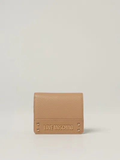 LOVE MOSCHINO WALLET LOVE MOSCHINO WOMAN COLOR BEIGE,H27185022