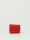 Love Moschino Logo-plaque Wallet In Red