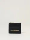Love Moschino Logo-plaque Wallet In Black