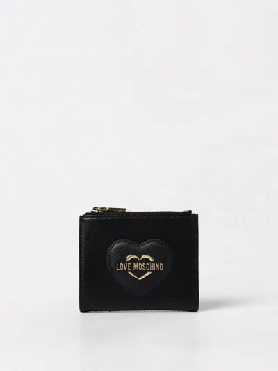Love Moschino Logo-lettering Wallet In Black