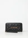 Love Moschino Wallet Women Polyurethane Black In 黑色