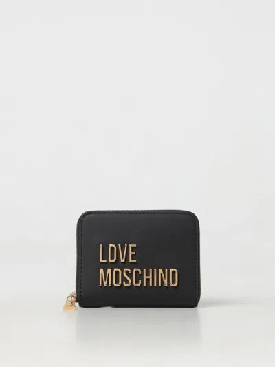 Love Moschino Wallet  Woman Color Black In 金色