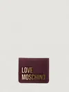 Love Moschino Wallet  Woman Color Burgundy In Burgundy