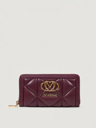 Love Moschino Wallet  Woman Color Red Purple In Burgundy