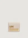 Love Moschino Beige Polyethylene Wallet In White