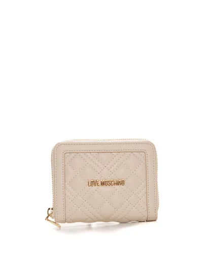 Love Moschino Wallet Small Size In Neutral