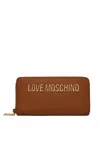 Love Moschino Logo-lettering Wallet In Beige