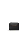 Love Moschino Zip Around Wallet Compact Dimensions In Black