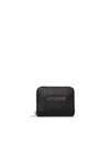 Love Moschino Zip Around Wallet Compact Dimensions In Black