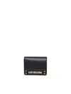 Love Moschino Small Wallet With Logo In Black