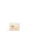 Love Moschino Compact Dimensions Zip Around Wallet In Pink