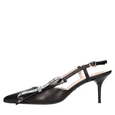Love Moschino With Heel Black In Nero Scuri