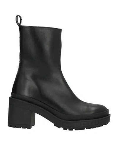 Love Moschino Woman Ankle Boots Black Size 6 Calfskin