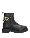 Love Moschino Heart-charm Ankle Boots In Black