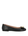 Love Moschino Woman Ballet Flats Black Size 7 Leather