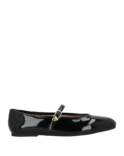 Love Moschino Woman Ballet Flats Black Size 8 Leather