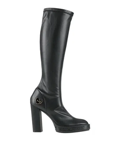 Love Moschino Woman Boot Black Size 6 Synthetic Material