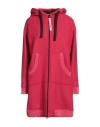 Love Moschino Woman Coat Magenta Size S Virgin Wool, Polyamide, Viscose, Wool, Cashmere In Magenta