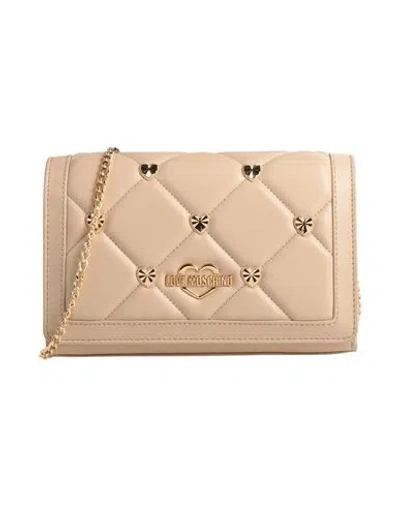 Love Moschino Woman Cross-body Bag Beige Size - Recycled Polyurethane