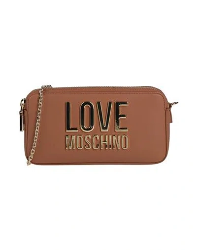Love Moschino Woman Cross-body Bag Light Brown Size - Polyurethane In Beige
