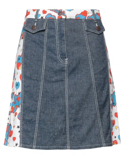 Love Moschino Denim Skirts In Blue