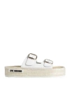 Love Moschino Woman Espadrilles White Size 8 Leather