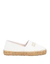 Love Moschino Woman Espadrilles White Size 8 Textile Fibers In White