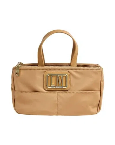 Love Moschino Woman Handbag Beige Size - Nylon In Brown