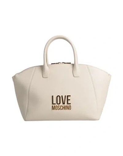 Love Moschino Woman Handbag Ivory Size - Leather In White