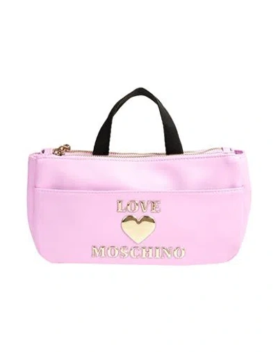 Love Moschino Woman Handbag Pink Size - Polyurethane In Brown