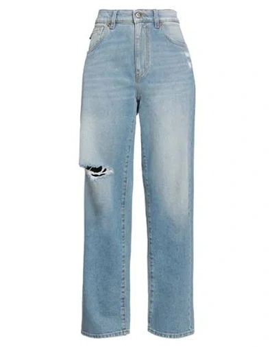Love Moschino Woman Jeans Blue Size 27 Cotton, Elastane