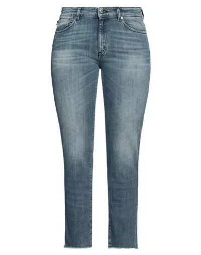 Love Moschino Woman Jeans Blue Size 28 Cotton, Elastane
