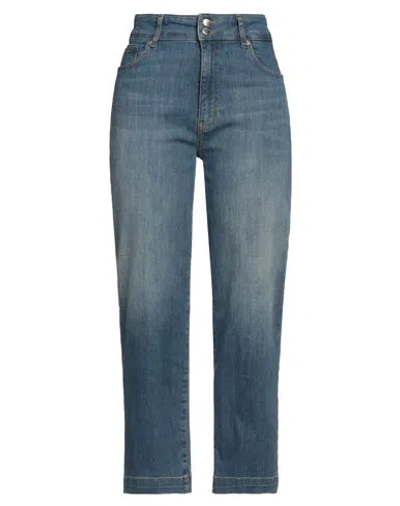 Love Moschino Woman Jeans Blue Size 29 Cotton, Polyester, Elastane