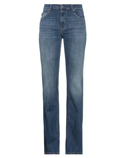 Love Moschino Woman Jeans Blue Size 30 Cotton, Elastane