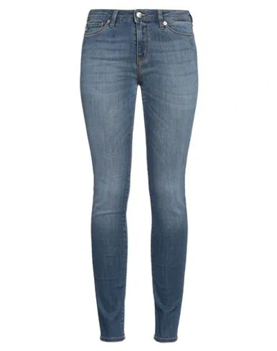 Love Moschino Woman Jeans Blue Size 30 Cotton, Polyester, Elastane