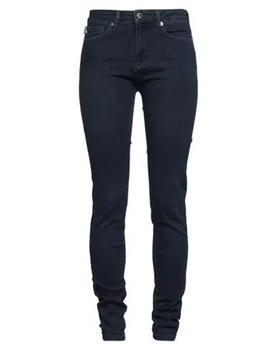 Love Moschino Woman Jeans Blue Size 31 Cotton, Polyester, Elastane