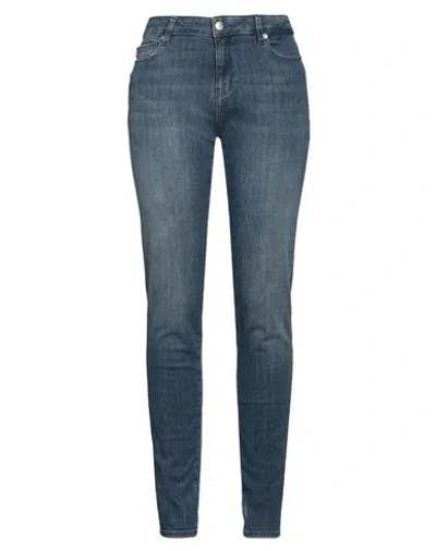 Love Moschino Woman Jeans Blue Size 32 Cotton, Polyester, Elastane