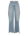 LOVE MOSCHINO LOVE MOSCHINO WOMAN JEANS BLUE SIZE L COTTON