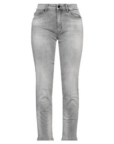 Love Moschino Woman Jeans Grey Size 29 Cotton, Polyester, Elastane