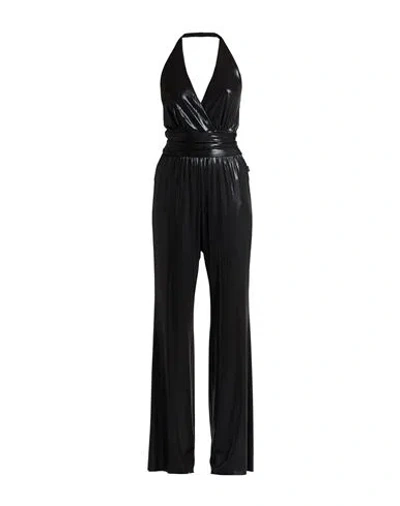 Love Moschino Woman Jumpsuit Black Size 8 Polyester, Elastane