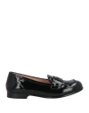 Love Moschino Woman Loafers Black Size 6 Leather