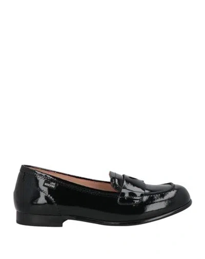 Love Moschino Woman Loafers Black Size 6 Leather