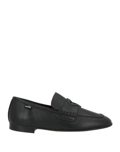 Love Moschino Woman Loafers Black Size 7 Leather