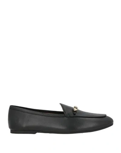 Love Moschino Woman Loafers Black Size 8 Leather