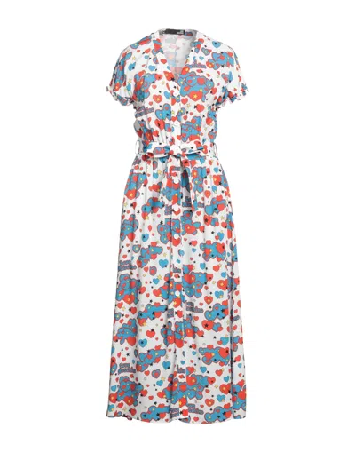 Love Moschino Long Dresses In White